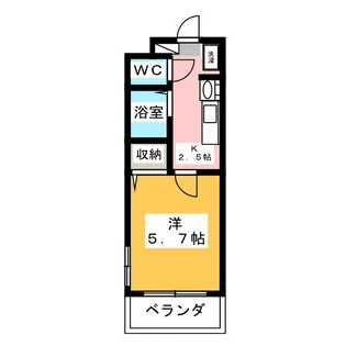 リエス上島 A館【4階】の間取り