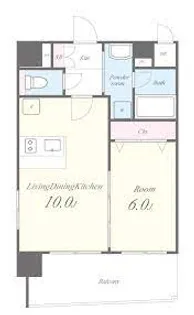 東京都港区南麻布2【マンション】の間取り