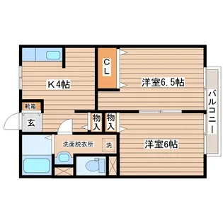 CHすみれ【2階】の間取り