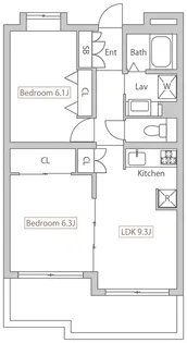 PLENDY-HILLS高幡不動【2階】の間取り