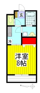 プレステージ原田【1階】の間取り