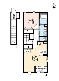 Charlotte H【2階】の間取り