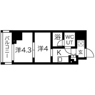 スパシエ蒲田グランドタワー【9階】の間取り