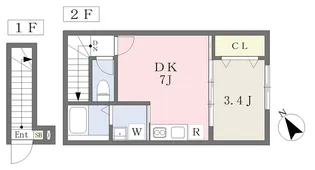 タン・ウルーズII【2階】の間取り