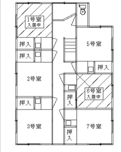 喜春荘【1階】の間取り