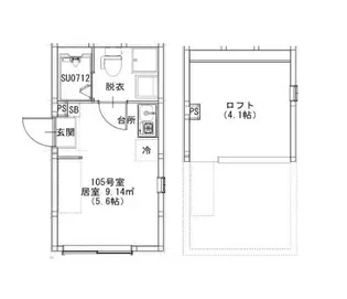 テラス金町【1階】の間取り