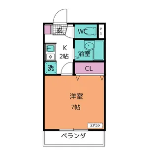 ウッディハウス【2階】の間取り