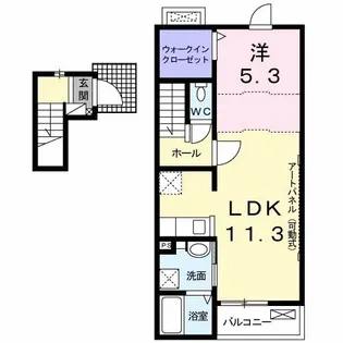 グリーンフィールド【2階】の間取り