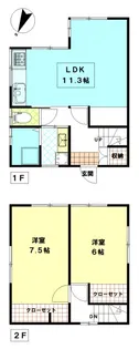 東京都板橋区赤塚5【一戸建】の間取り