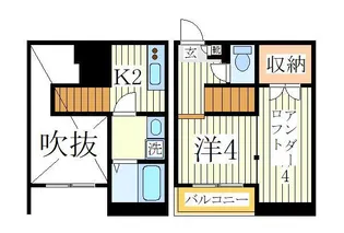 1Kの間取り画像