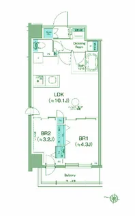クレヴィアリグゼ西馬込【3階】の間取り