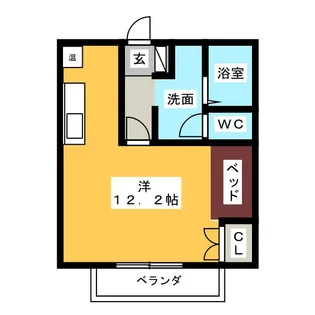 パークコート小牧岩崎【1階】の間取り