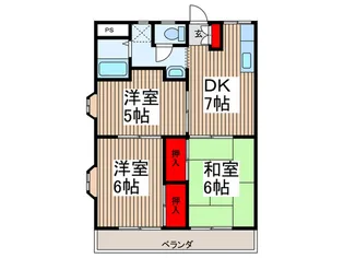 マンションスイ-トパ-ク【3階】の間取り
