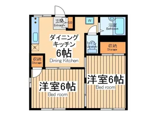 コーポストーク【1階】の間取り