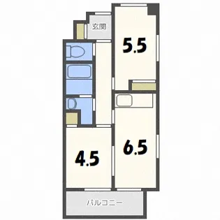 セザール南10条西【2階】の間取り