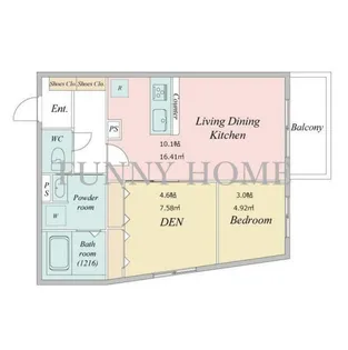 東京都世田谷区下馬6【マンション】の間取り