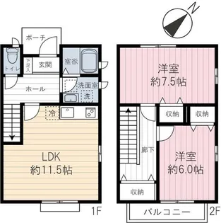 神奈川県川崎市宮前区平5【一戸建】の間取り