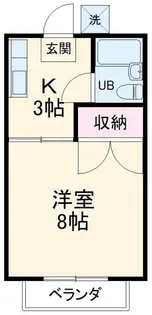 レオハイツ【1階】の間取り