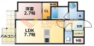 福岡県久留米市花畑2【マンション】の間取り