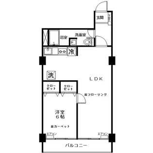 シャトー市ヶ谷【4階】の間取り