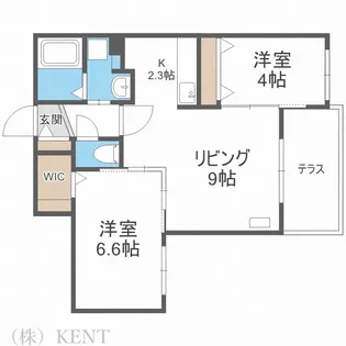 サクラブール宮の沢【1階】の間取り