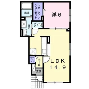 北信濃スカイハイツII【1階】の間取り