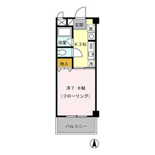 東京都清瀬市野塩1【アパート】の間取り