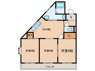 センチュリ-重原【2階】の間取り