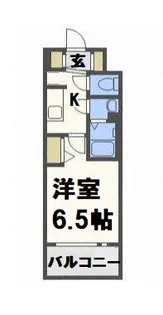 プレサンスOSAKADOMECITYスクエア【8階】の間取り