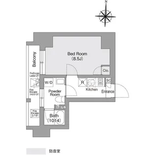 東京都江東区森下3【マンション】の間取り
