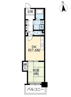 URアーベイン緑橋【3階】の間取り