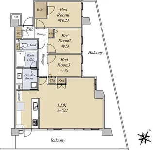 プロミライズ青葉台ステーションサイド【2階】の間取り