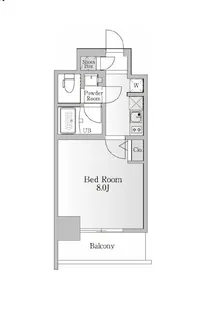 NTPRレジデンス芝浦三丁目【3階】の間取り