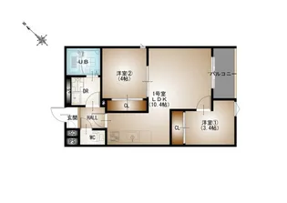 REGALEST-F 矢野駅前【2階】の間取り