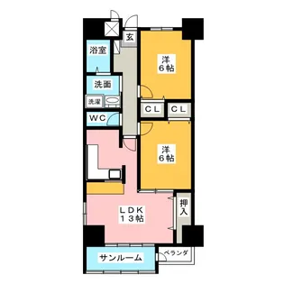 REARU HIMURO【9階】の間取り