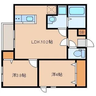 福岡県福岡市博多区板付7【アパート】の間取り