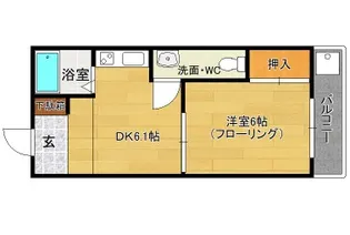 ビラージュ高宮【5階】の間取り