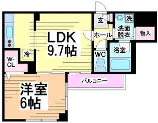 東京都渋谷区本町5【マンション】の間取り