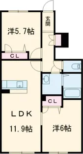 レフィシア A【2階】の間取り