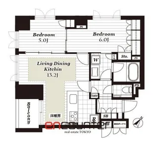 CONOE赤坂丹後町【4階】の間取り