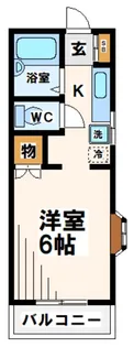 東京都府中市府中町2【アパート】の間取り