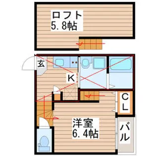 ハーモニーテラス東照宮III【1階】の間取り