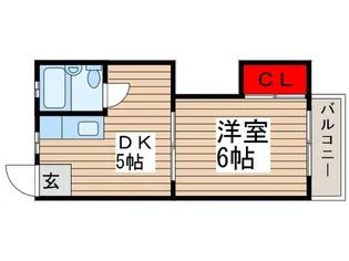 渡辺ハイツ【2階】の間取り