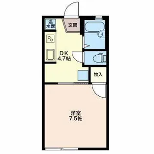 エルフラット【1階】の間取り