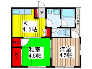 トリエ-ルもとまち【1階】の間取り