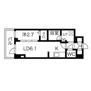 シーズンフラッツ高田馬場リバーサイドサウス【3階】の間取り