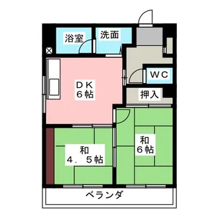 レインボー尾頭橋【1階】の間取り