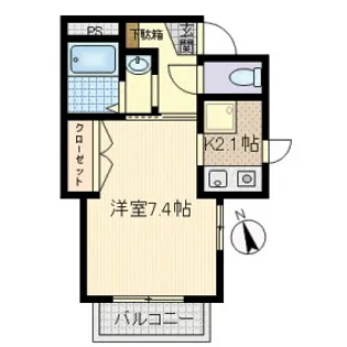 CARETTA【2階】の間取り