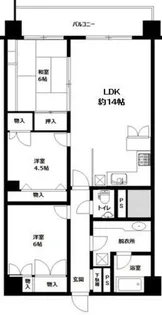 シーアイマンション白金【6階】の間取り