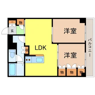 愛知県名古屋市中区錦1【マンション】の間取り